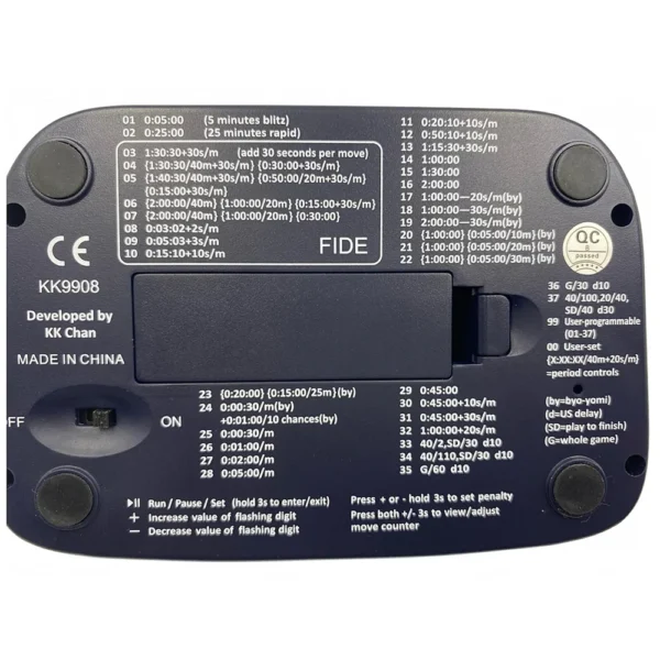 Reloj de Ajedrez LEAP KK9908 FIDE 4 - Di Ricaldi Chess Reloj de Ajedrez LEAP KK9908 FIDE 4 - Di Ricaldi Chess